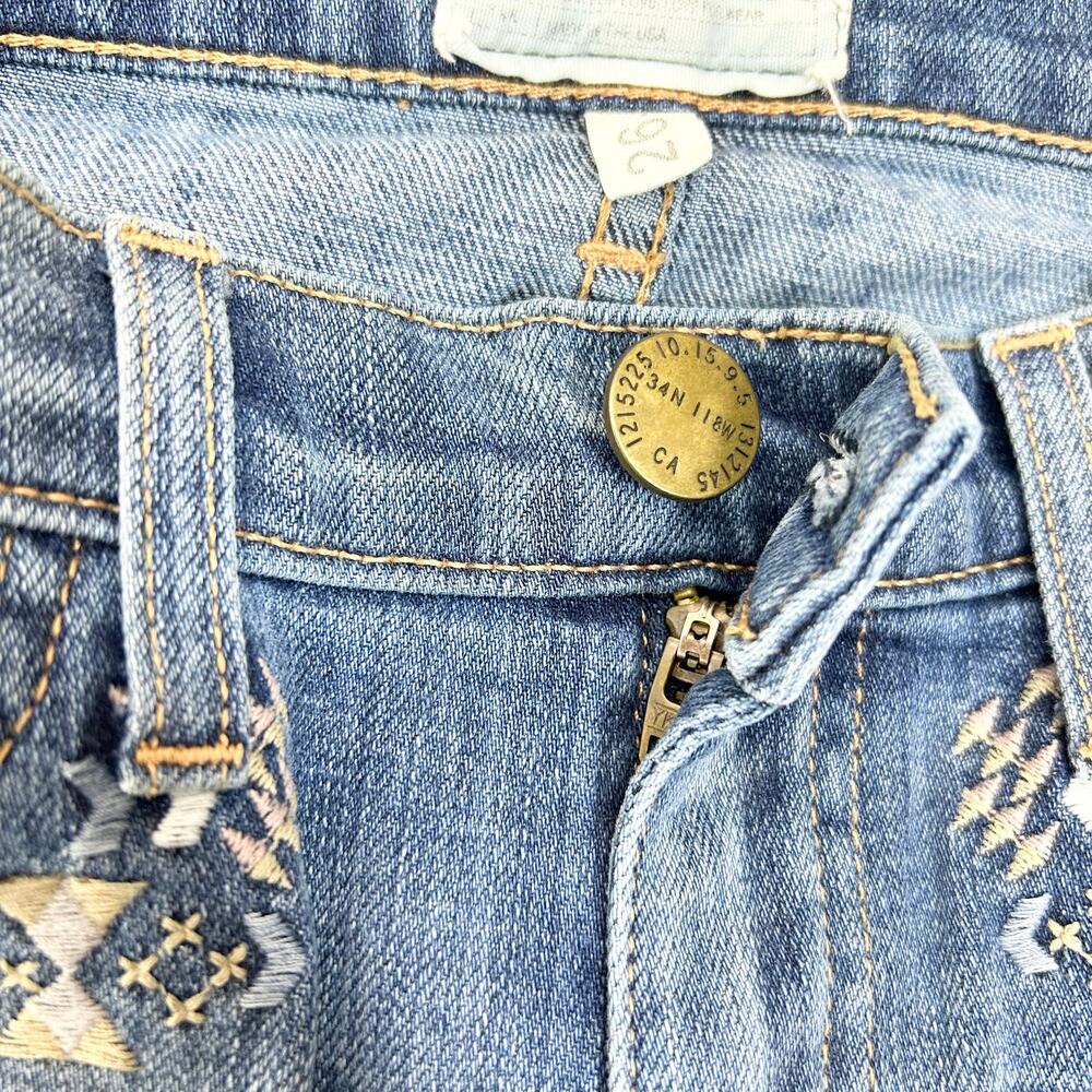 Current Elliot Jean Embroidered The Rolled Skinny Size 26 - Picture 6 of 7